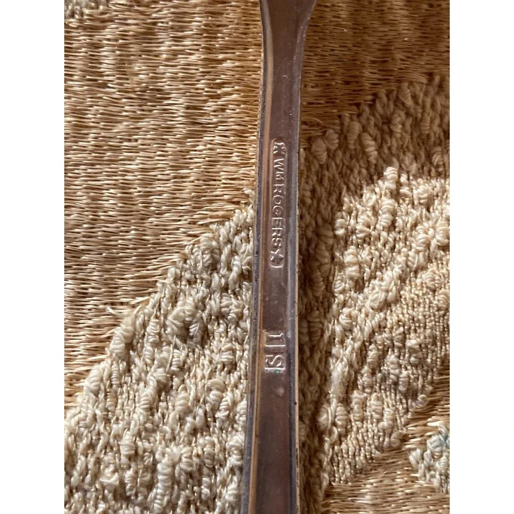 Vintage 50s Salad Forks 1950s International Silver Mountain Rose Silverplate (2)
